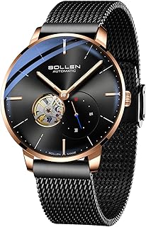 SOLLEN Black Automatic Watch for Men